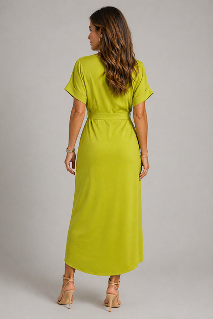 Luxe Lime Kleid
