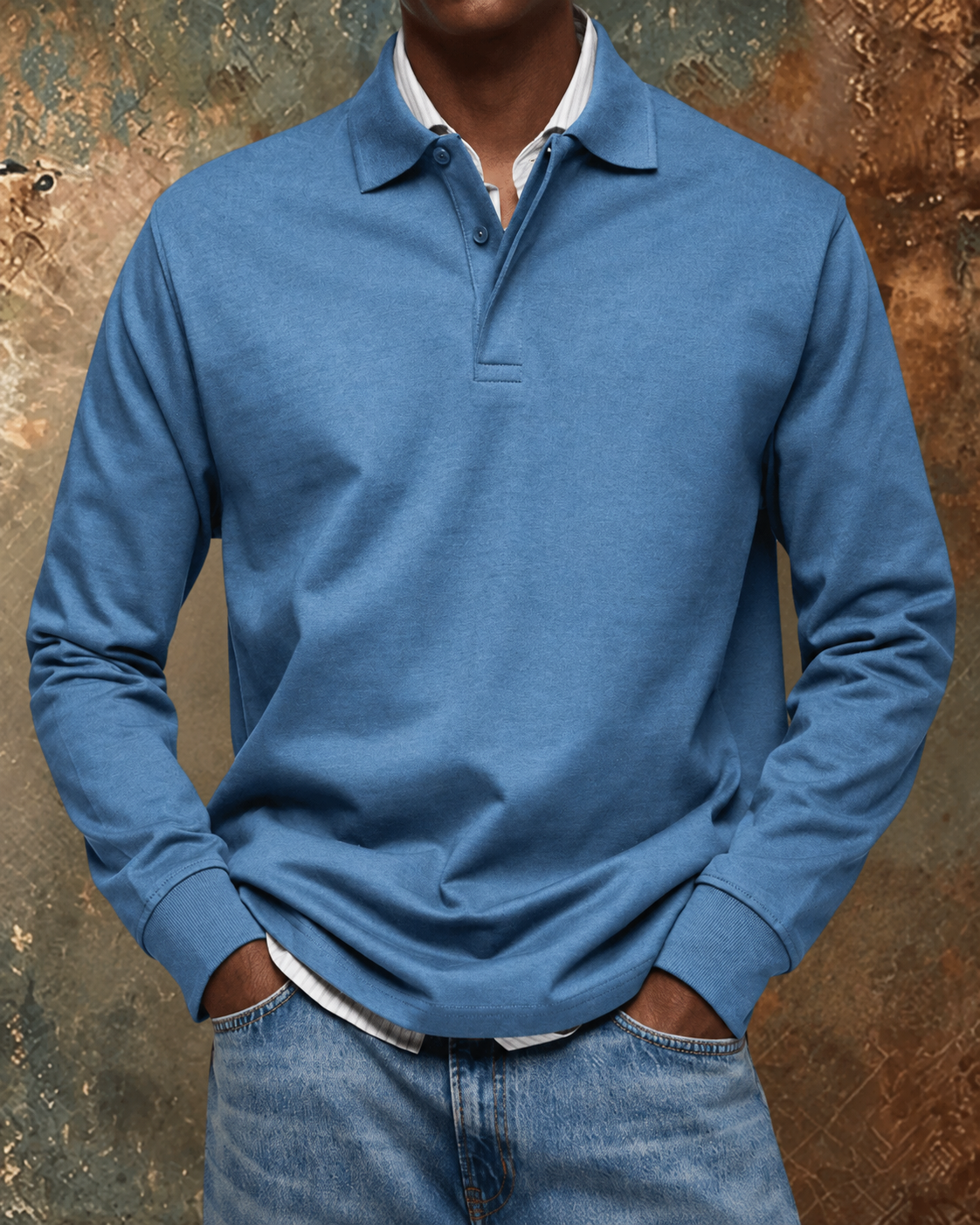 Bequemes Herbst-Poloshirt