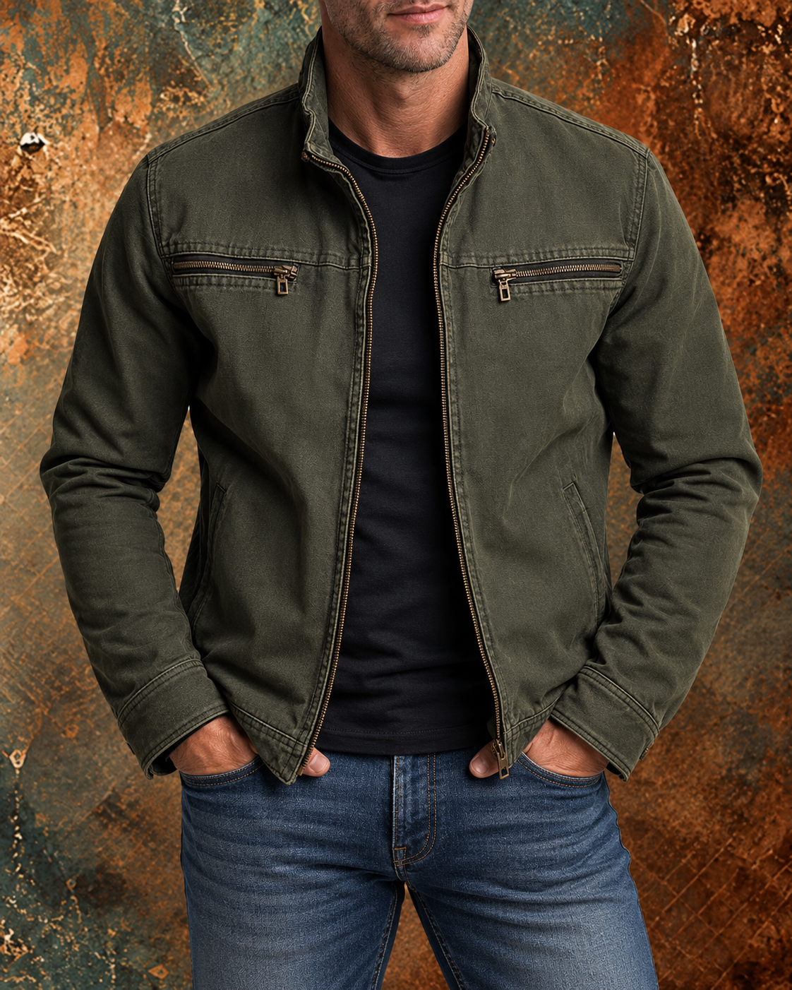 Stilvolle Herbstjacke