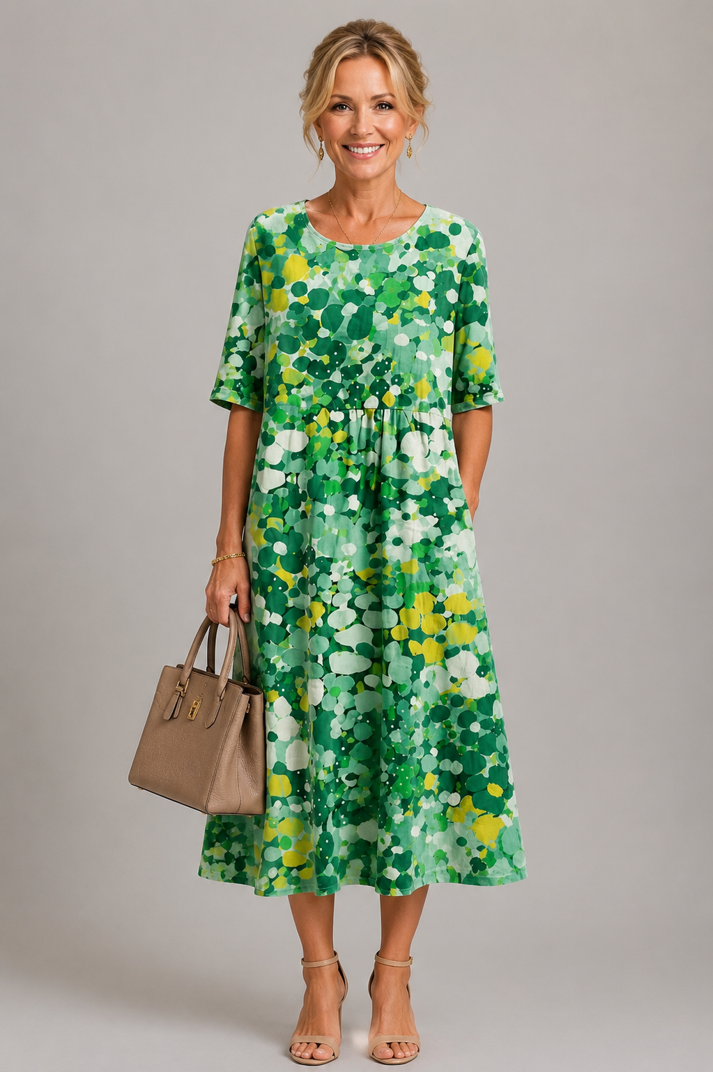 Elegantes Cherie-Midikleid