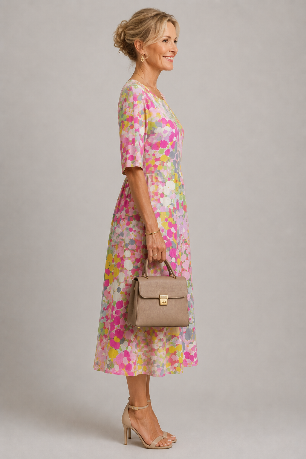 Elegantes Cherie-Midikleid