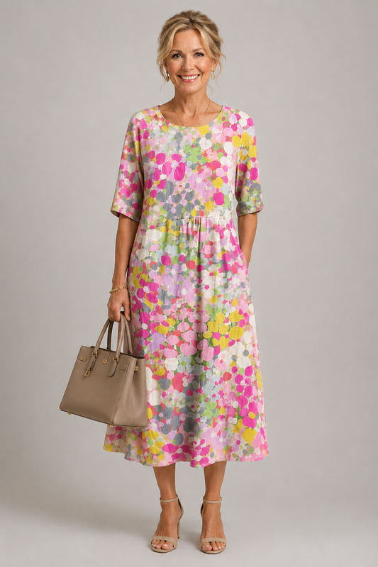 Elegantes Cherie-Midikleid
