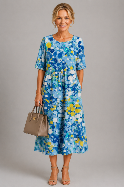 Elegantes Cherie-Midikleid