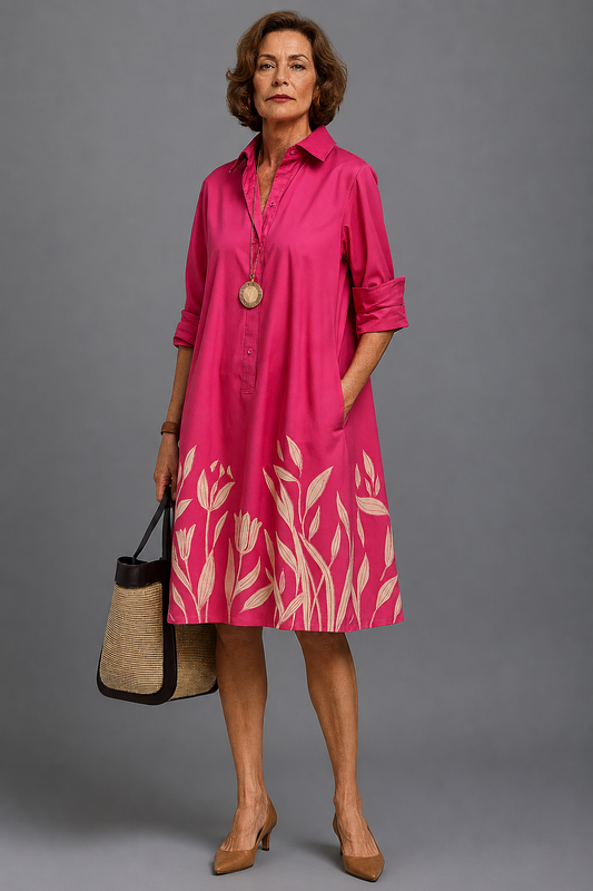 Elegantes Blumenkleid