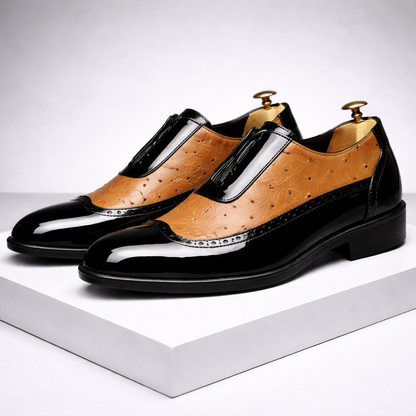 Adelmann | Zweifarbige Brogue-Schuhe