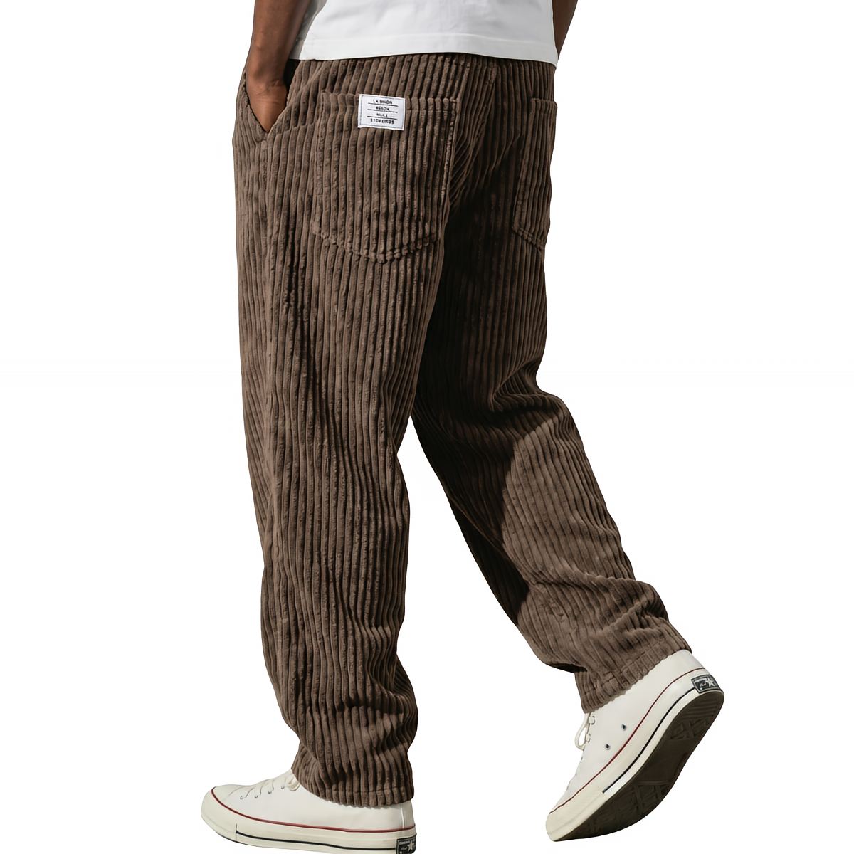 Herren-Cordhose mit Stretchbund