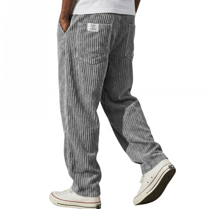 Herren-Cordhose mit Stretchbund
