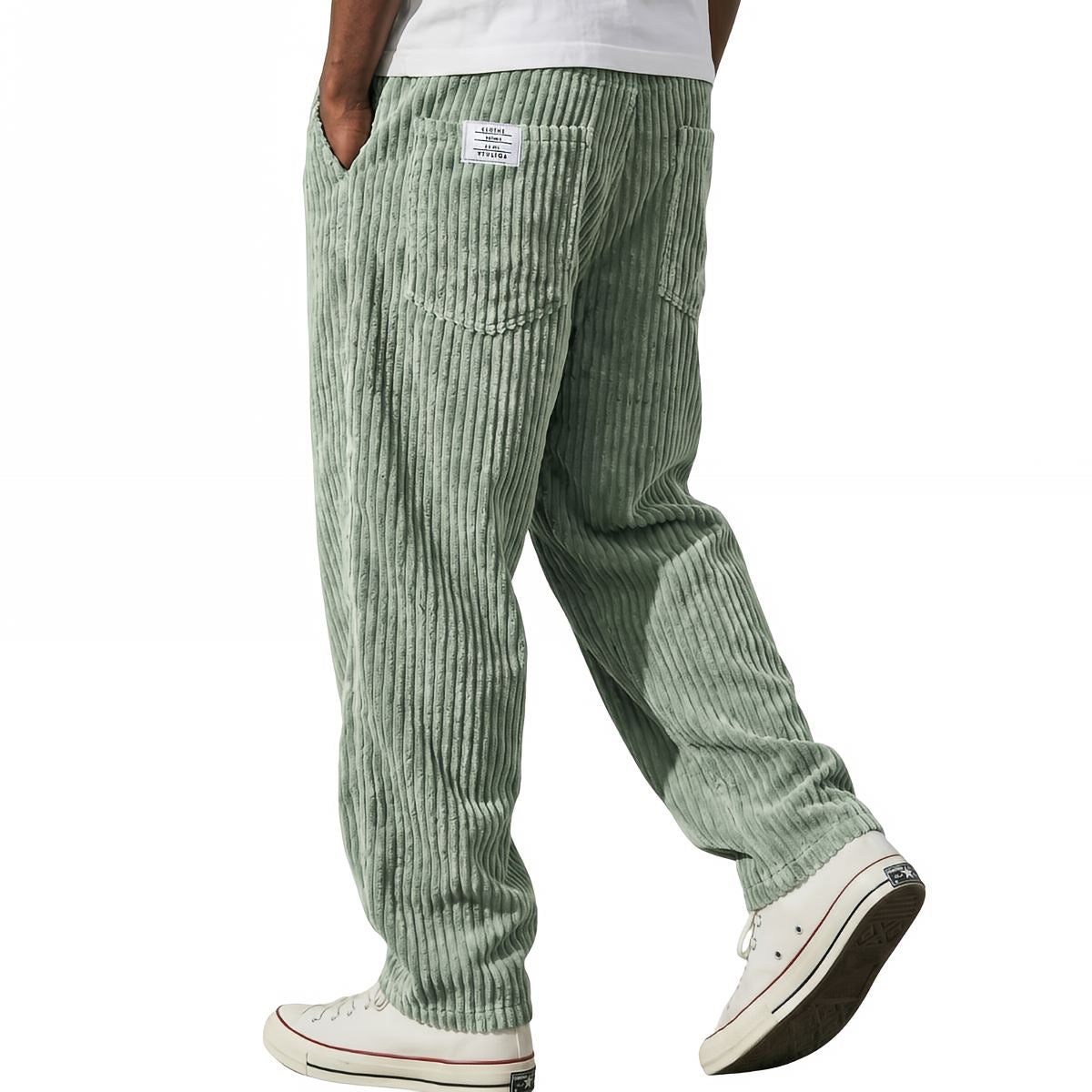 Herren-Cordhose mit Stretchbund