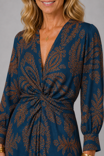 Elegantes Midnight-Bloom-Kleid