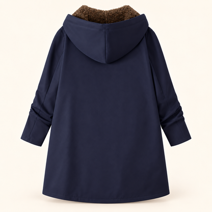 Evelyn | Cozy Sherpa-Lined Hooded Coat