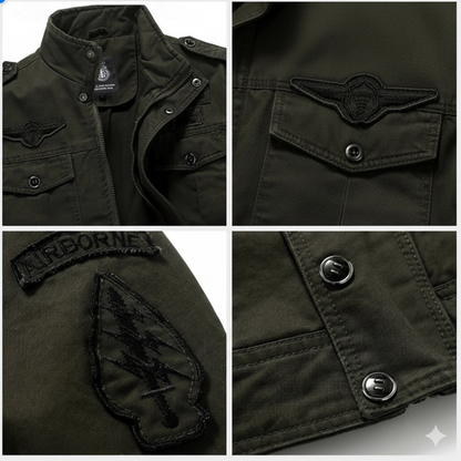Coole strukturierte Militärjacke