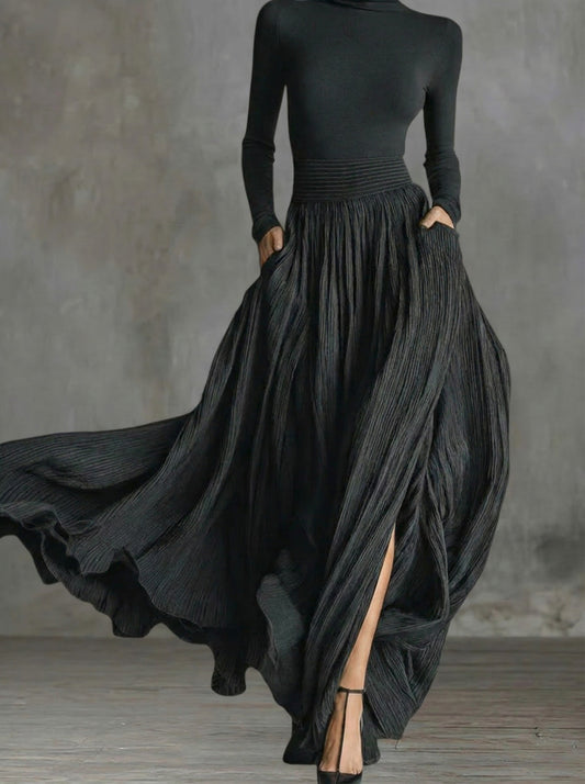 Rachel | Elegantes Maxikleid mit hoher Taille