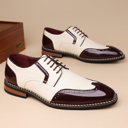 Adelmann | Zweifarbige Derby-Schuhe