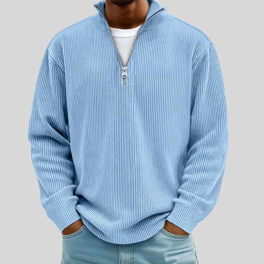 Marc | Gerippter Half-Zip Pullover