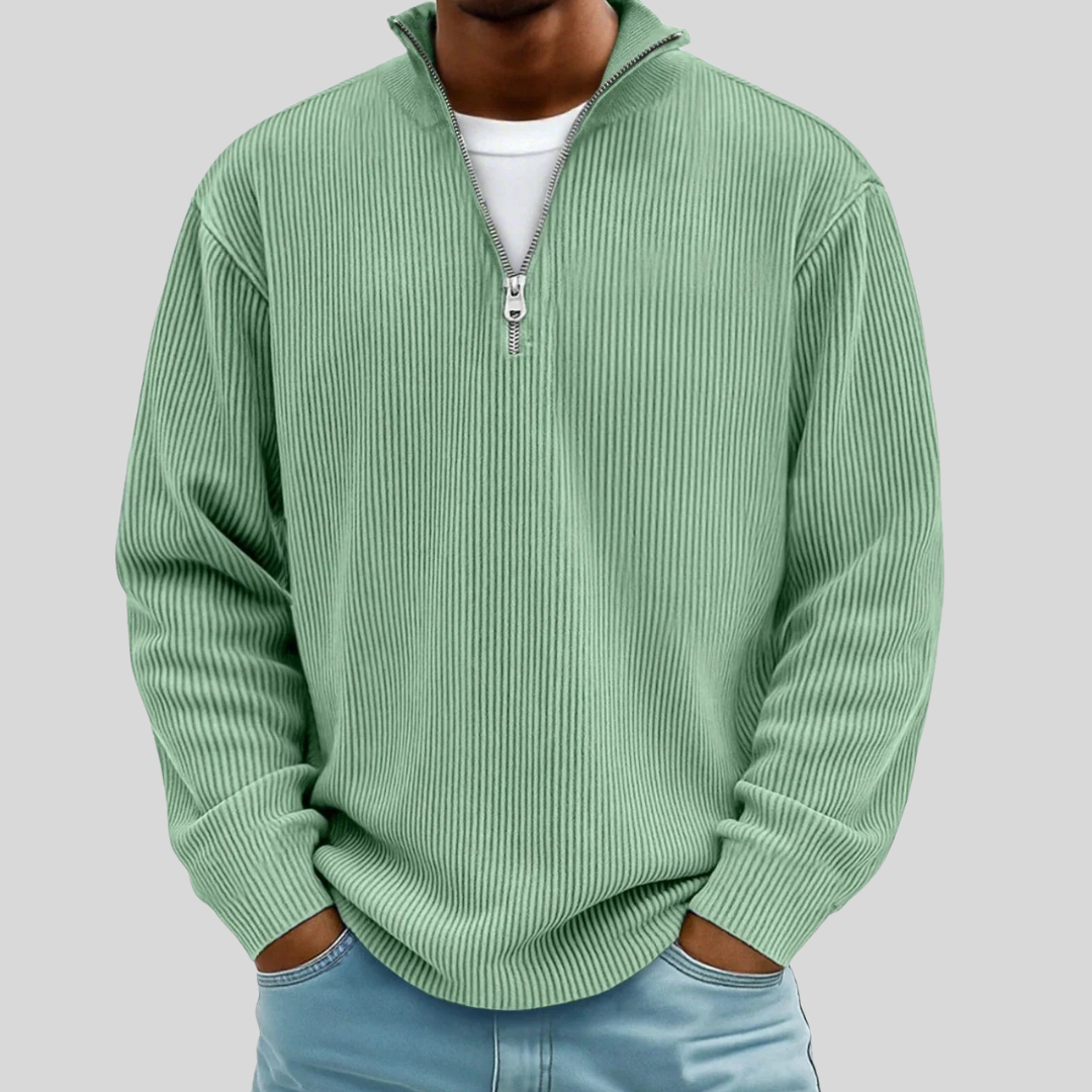 Marc | Gerippter Half-Zip Pullover