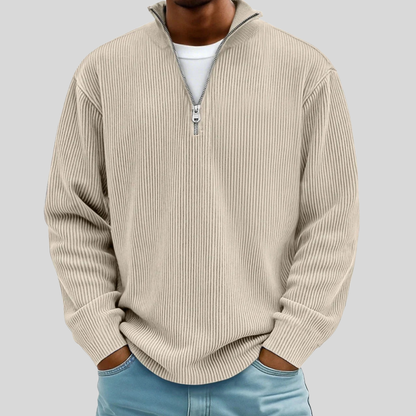 Marc | Gerippter Half-Zip Pullover