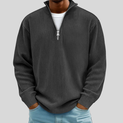 Marc | Gerippter Half-Zip Pullover
