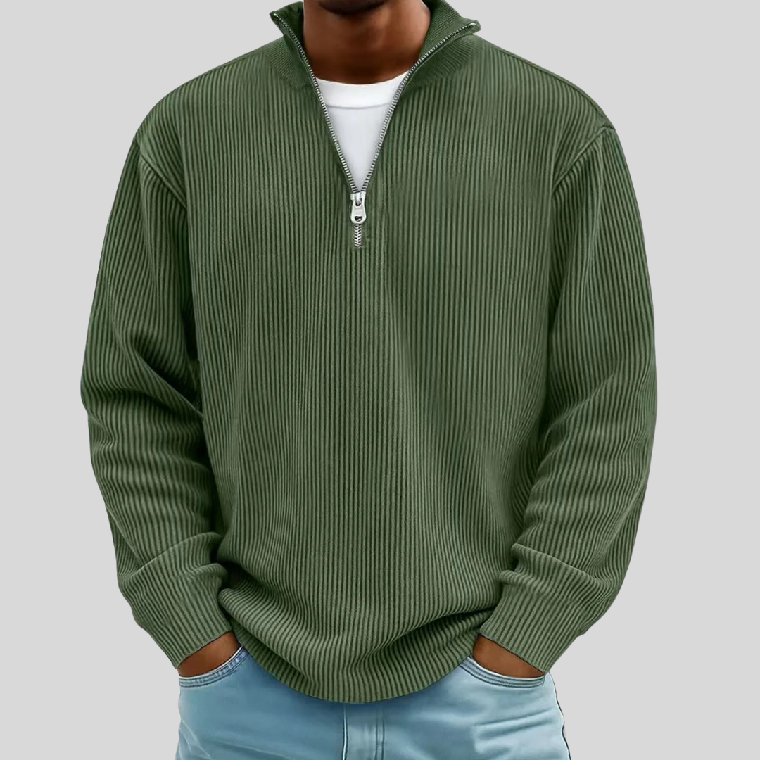 Marc | Gerippter Half-Zip Pullover
