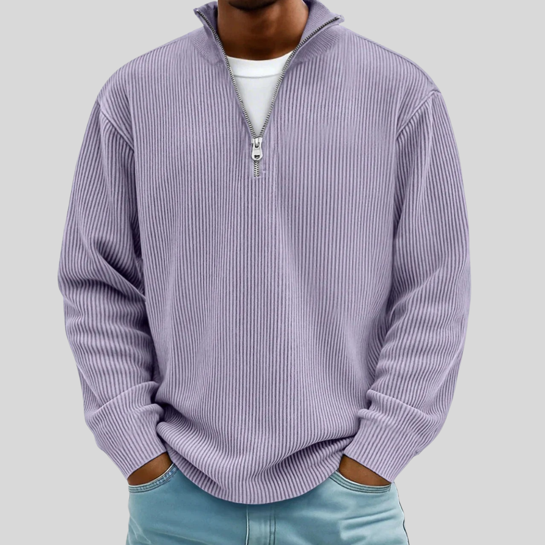 Marc | Gerippter Half-Zip Pullover