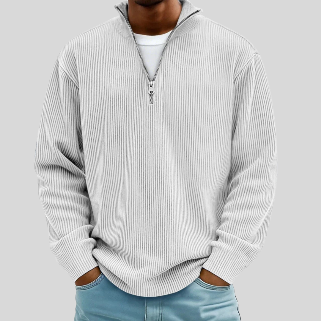 Marc | Gerippter Half-Zip Pullover