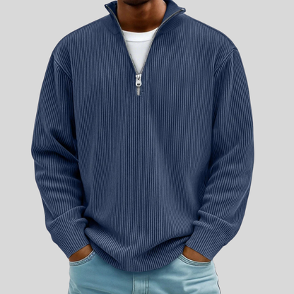 Marc | Gerippter Half-Zip Pullover