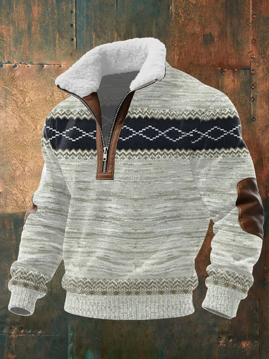 Gefüttertes Sweatshirt mit Stehkragen