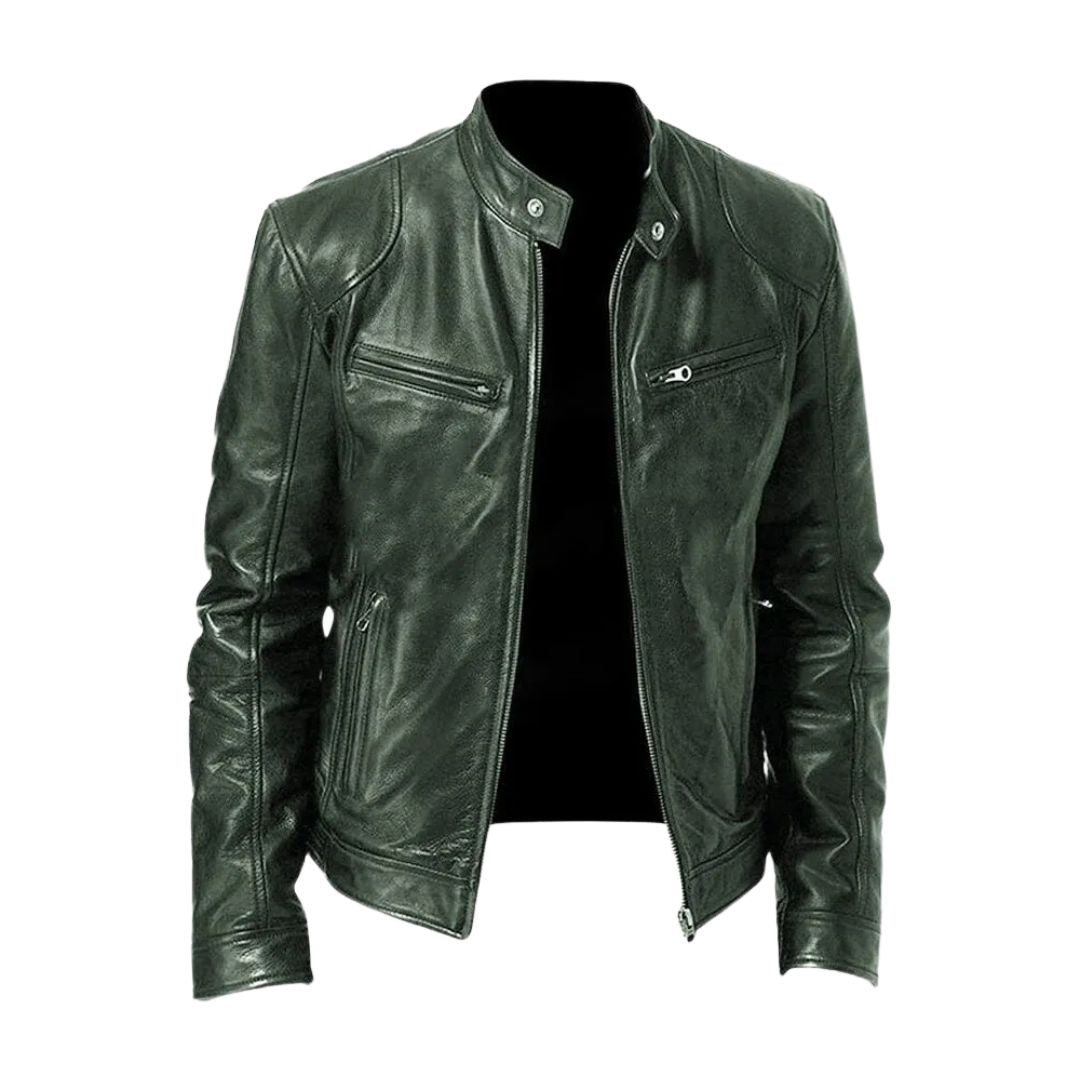 Lässige Lederjacke