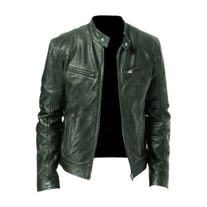 Lässige Lederjacke