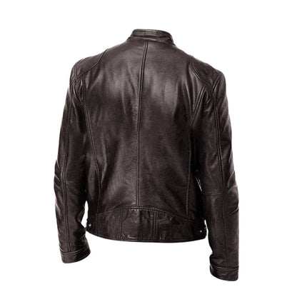 Lässige Lederjacke