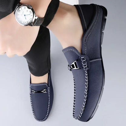 Adelmann | Loafer mit Kontrastnähten
