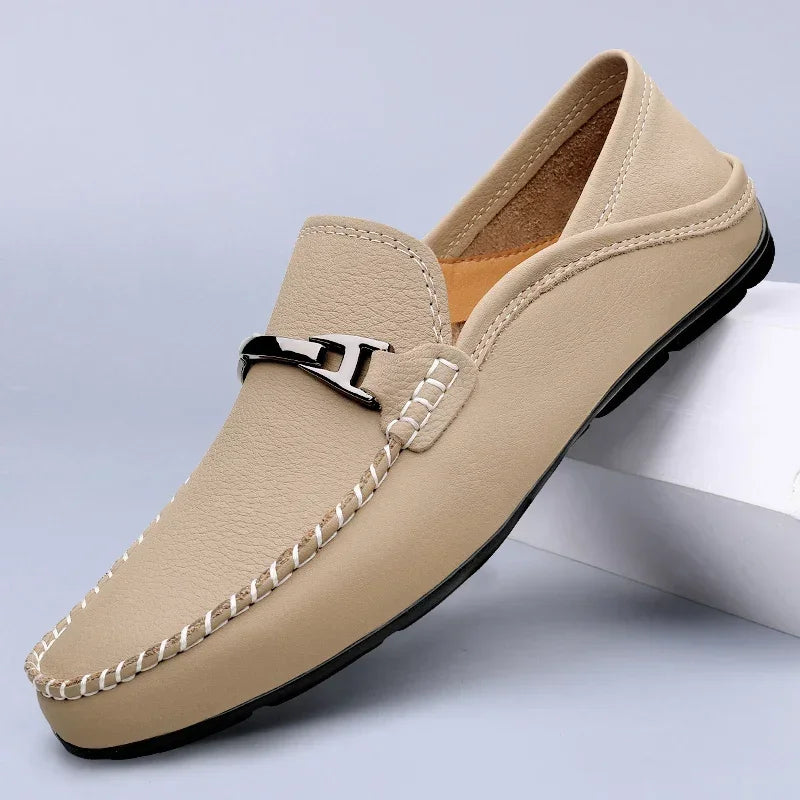 Adelmann | Loafer mit Kontrastnähten