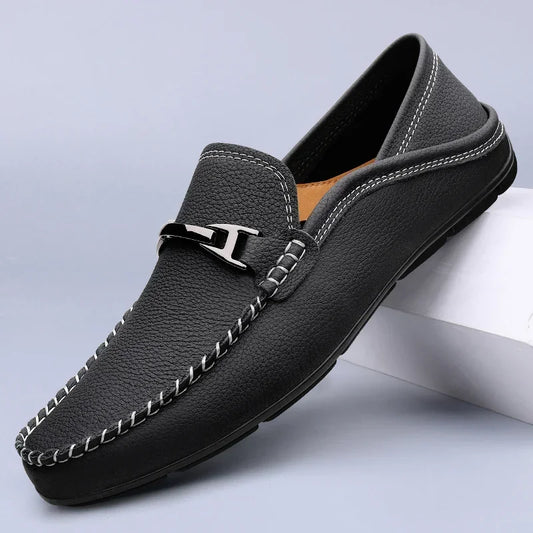 Adelmann | Loafer mit Kontrastnähten