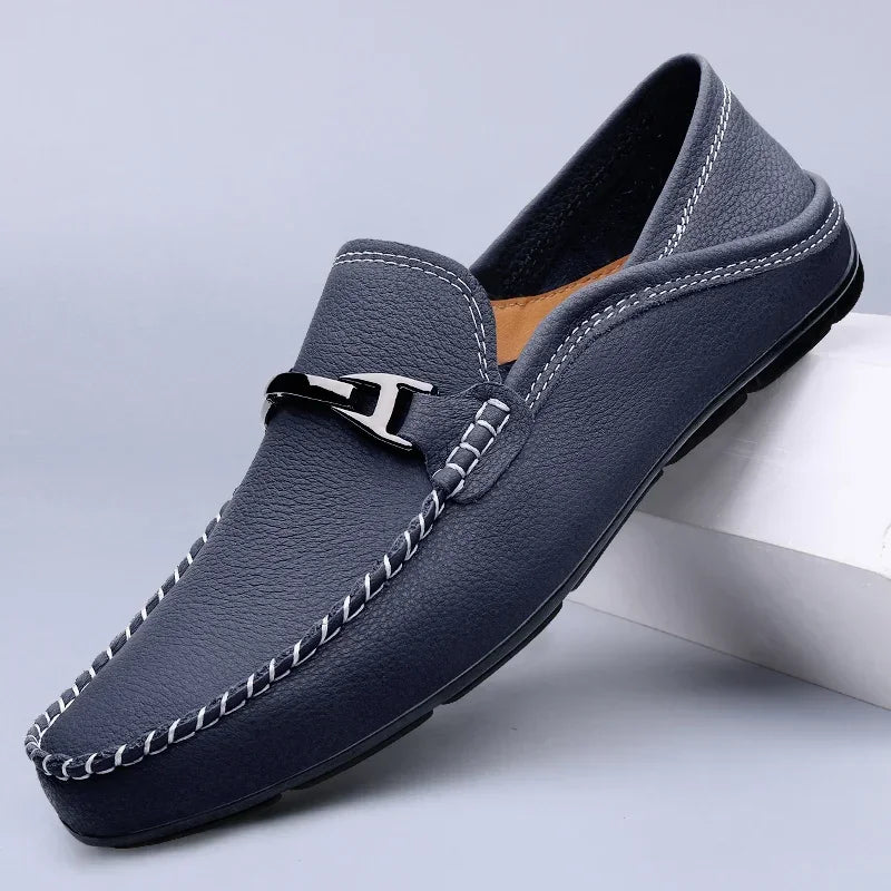 Adelmann | Loafer mit Kontrastnähten