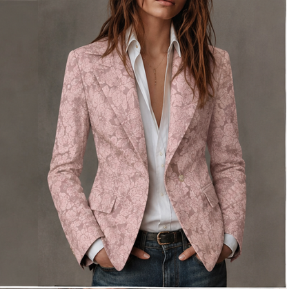 Estel | Luxuriöser taillierter Jacquard-Blazer