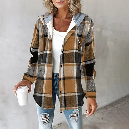 Gefüttertes Overshirt mit Kapuze