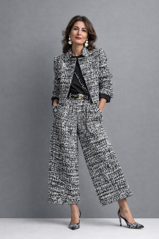 Manol | Elegantes Set aus schicker Bluse und Hose