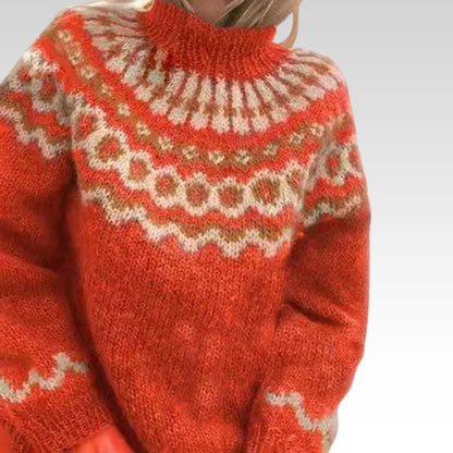 Isabelle | Eleganter Jacquardpullover