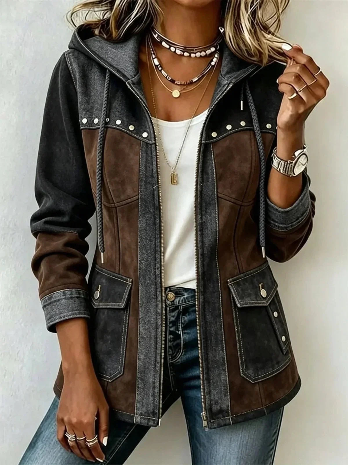 Stilvolle Herbstjacke