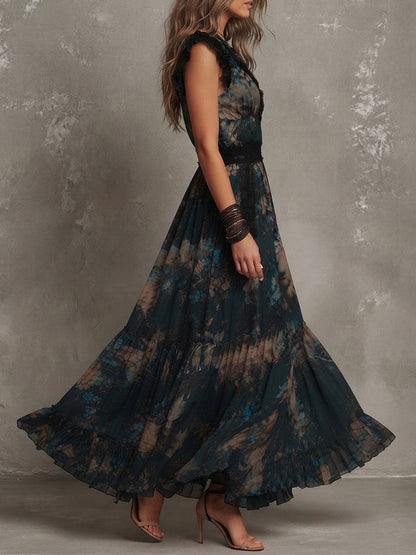 Wendy | Elegantes Maxikleid mit Blumenmuster