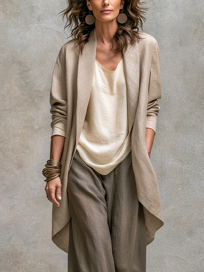 Bobbi | Stilvolles dreiteiliges Set mit weitem Bein
