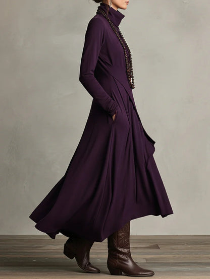 Arielle | Asymmetrisches Rollkragenkleid
