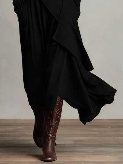 Arielle | Asymmetrisches Rollkragenkleid