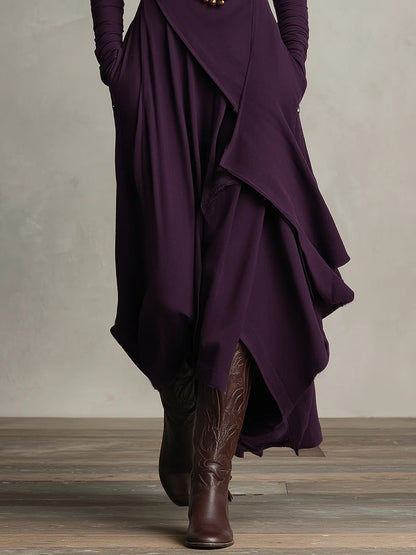 Arielle | Asymmetrisches Rollkragenkleid
