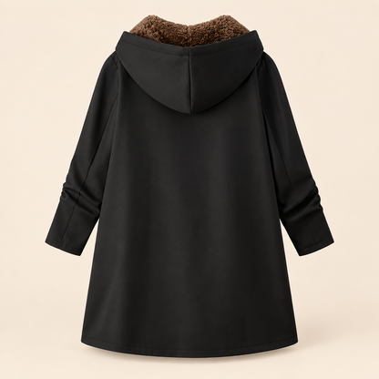 Evelyn | Cozy Sherpa-Lined Hooded Coat