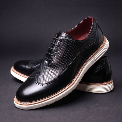 Adelmann | Brogue-Schuhe mit Krokodilprägung