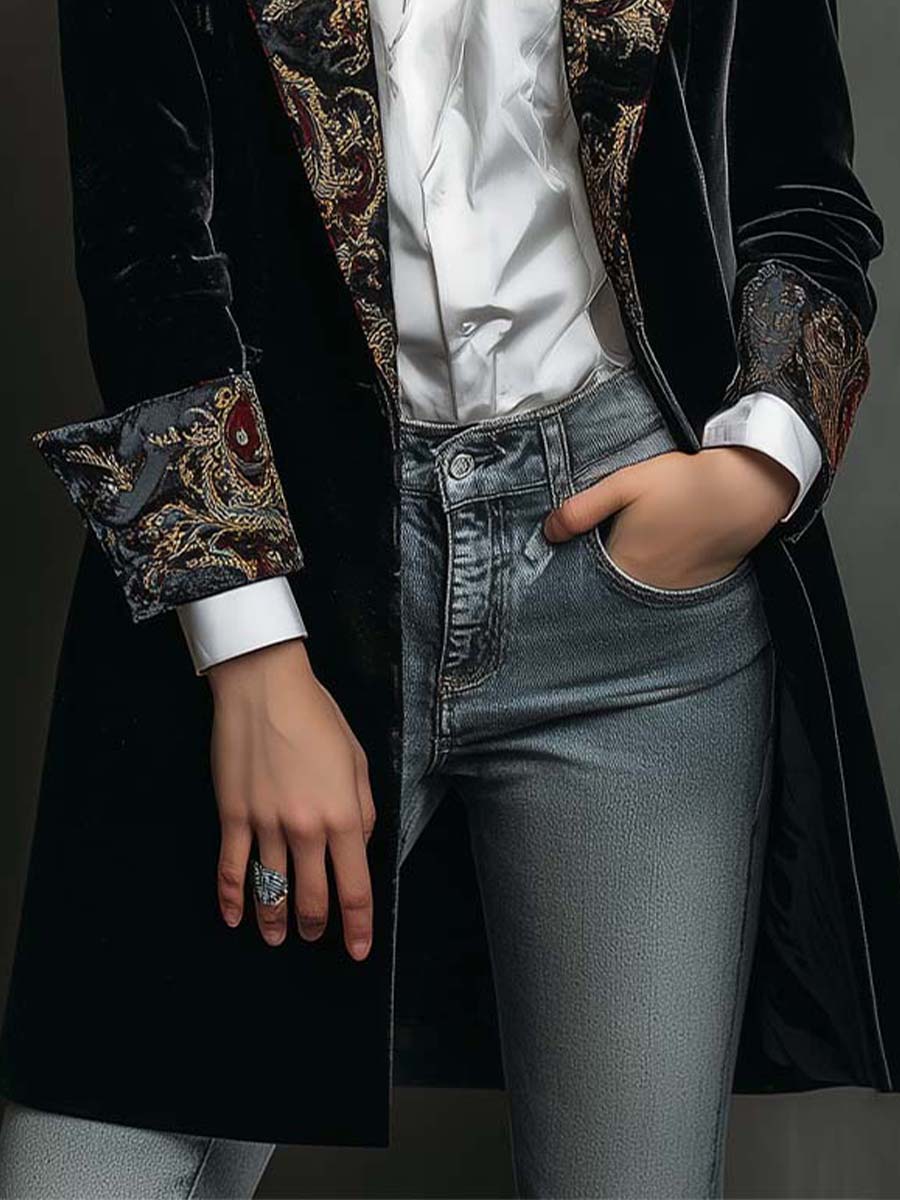 Léontine | Schwarzer Slim-Fit-Blazer