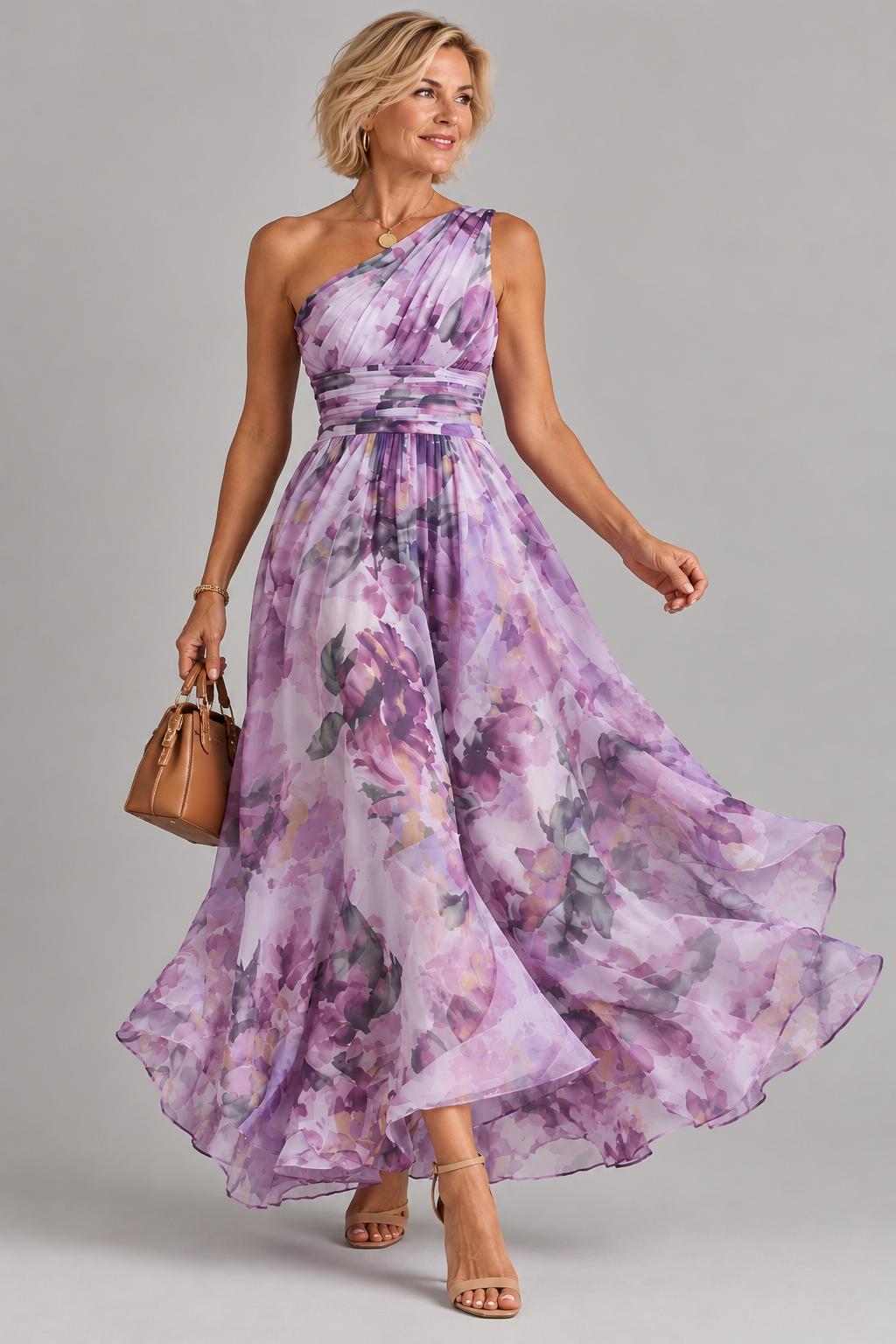 Celest Elegantes Blumenkleid