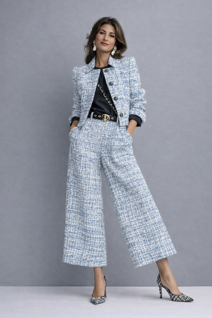 Manol | Elegantes Set aus schicker Bluse und Hose