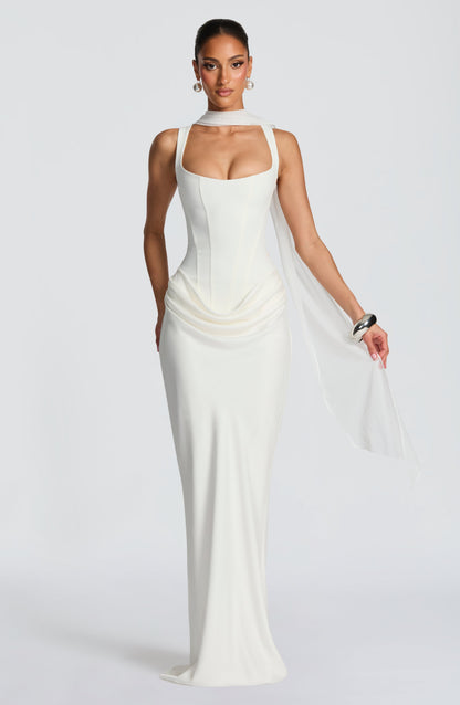 Éléonore | Maxikleid mit eckigem Ausschnitt