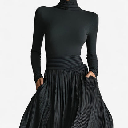 Rachel | Elegantes Maxikleid mit hoher Taille